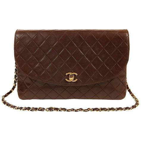 brown chanel bag vintage|chanel bag brown vintage.